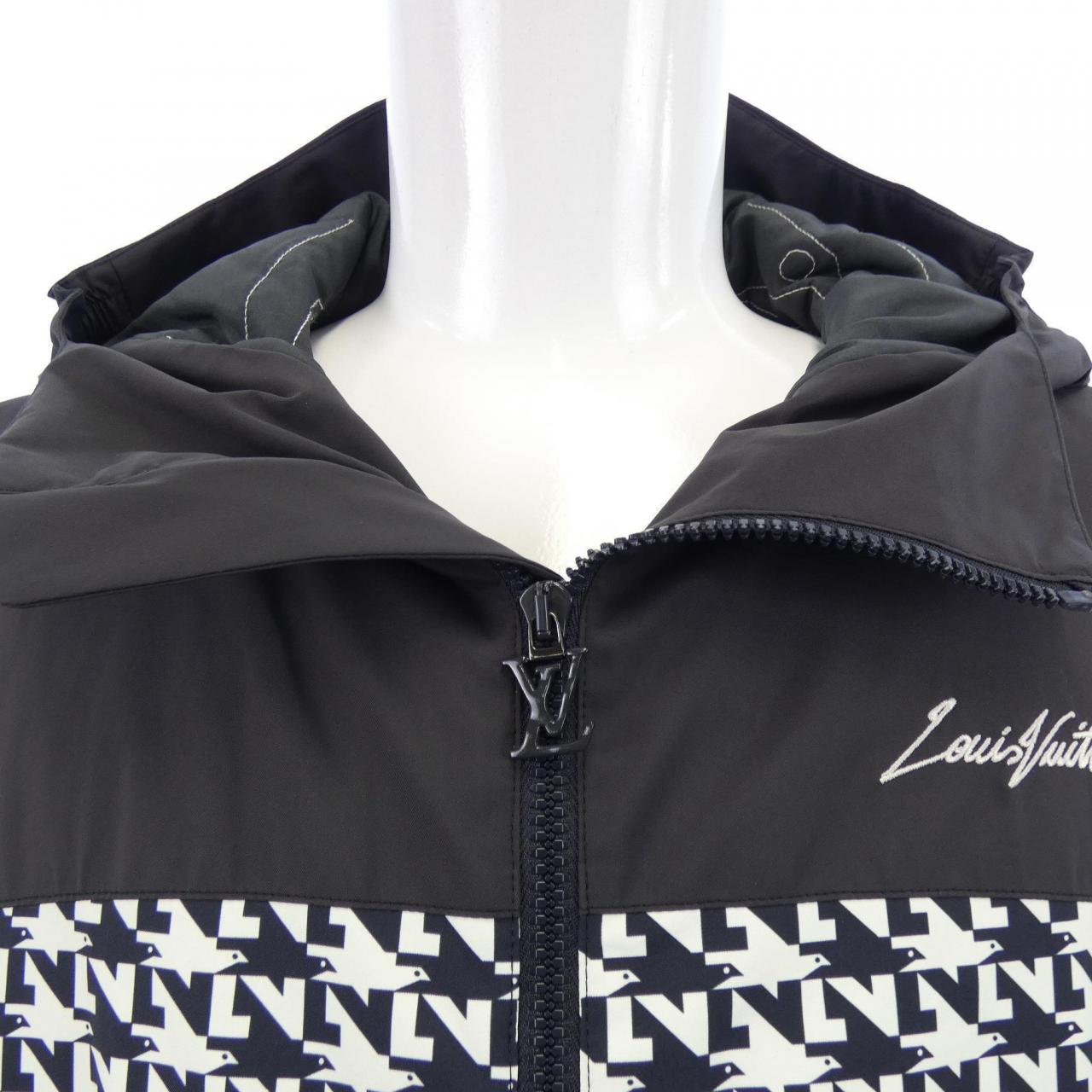 ルイヴィトン LOUIS VUITTON バイカラーパデッドフーデッドブルゾン HOB03WJ34 ジャケット