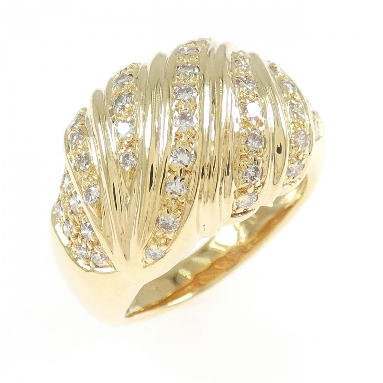 K18YG ダイヤモンド リング 0.70CT