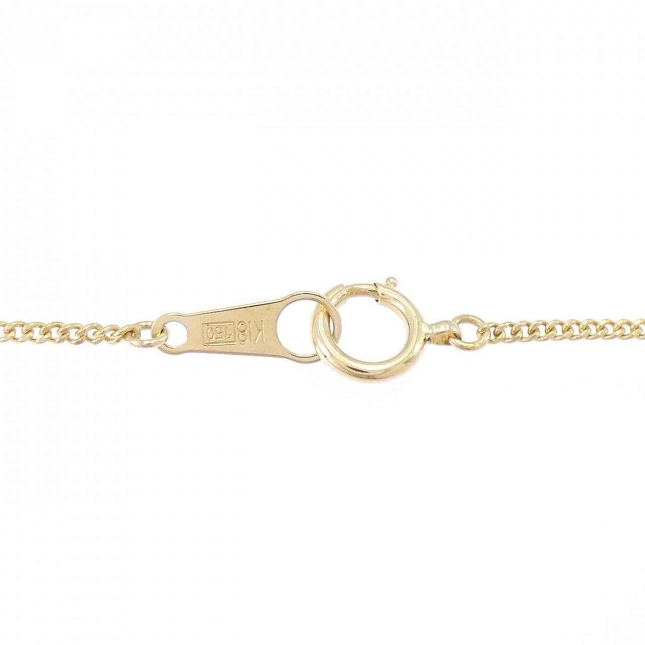 K18YG ハート ダイヤモンド ネックレス 0.16CT