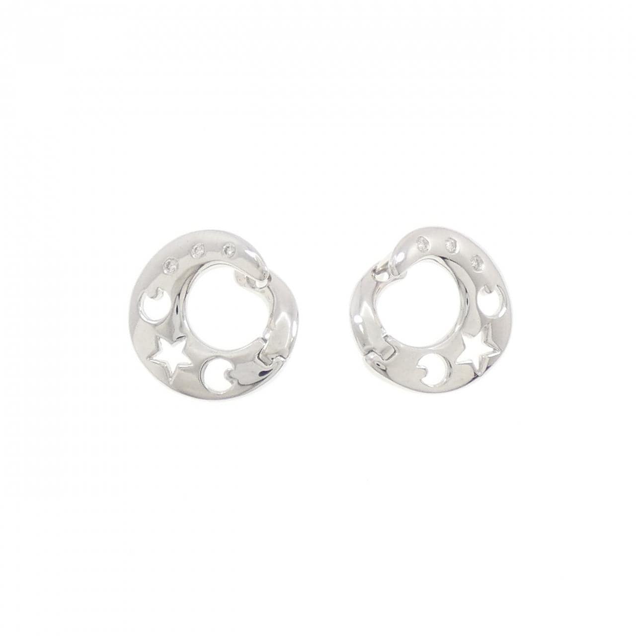 ポンテヴェキオ ダイヤモンド ピアス 0.06CT