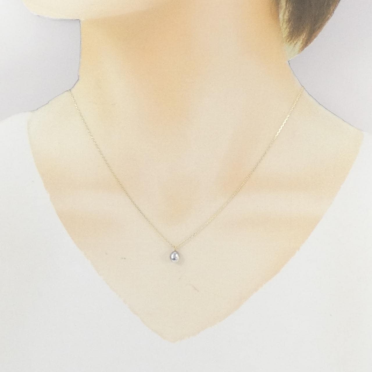 K14YG 黒蝶パール ネックレス