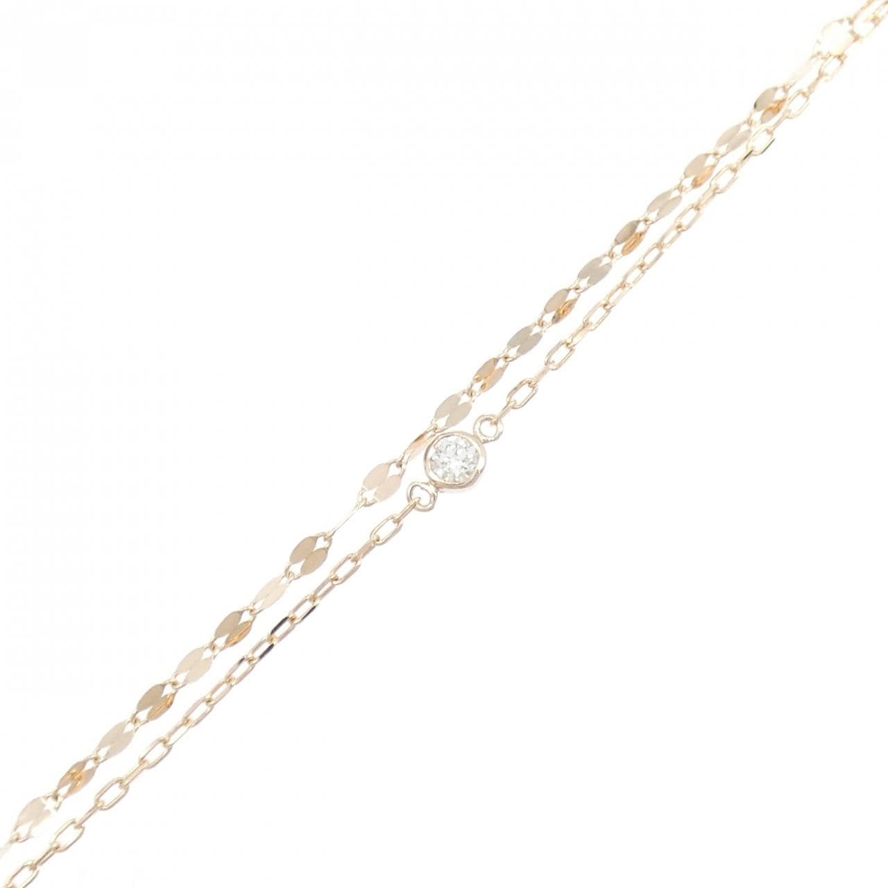 K10PG ダイヤモンド ブレスレット 0.05CT