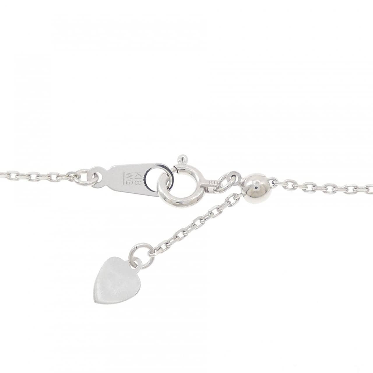 K18WG ダイヤモンド ネックレス 0.30CT