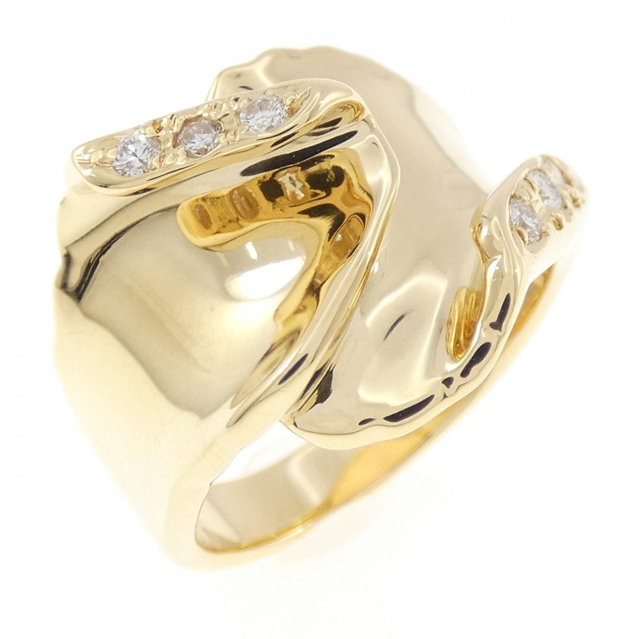 K18YG ダイヤモンド リング 0.11CT