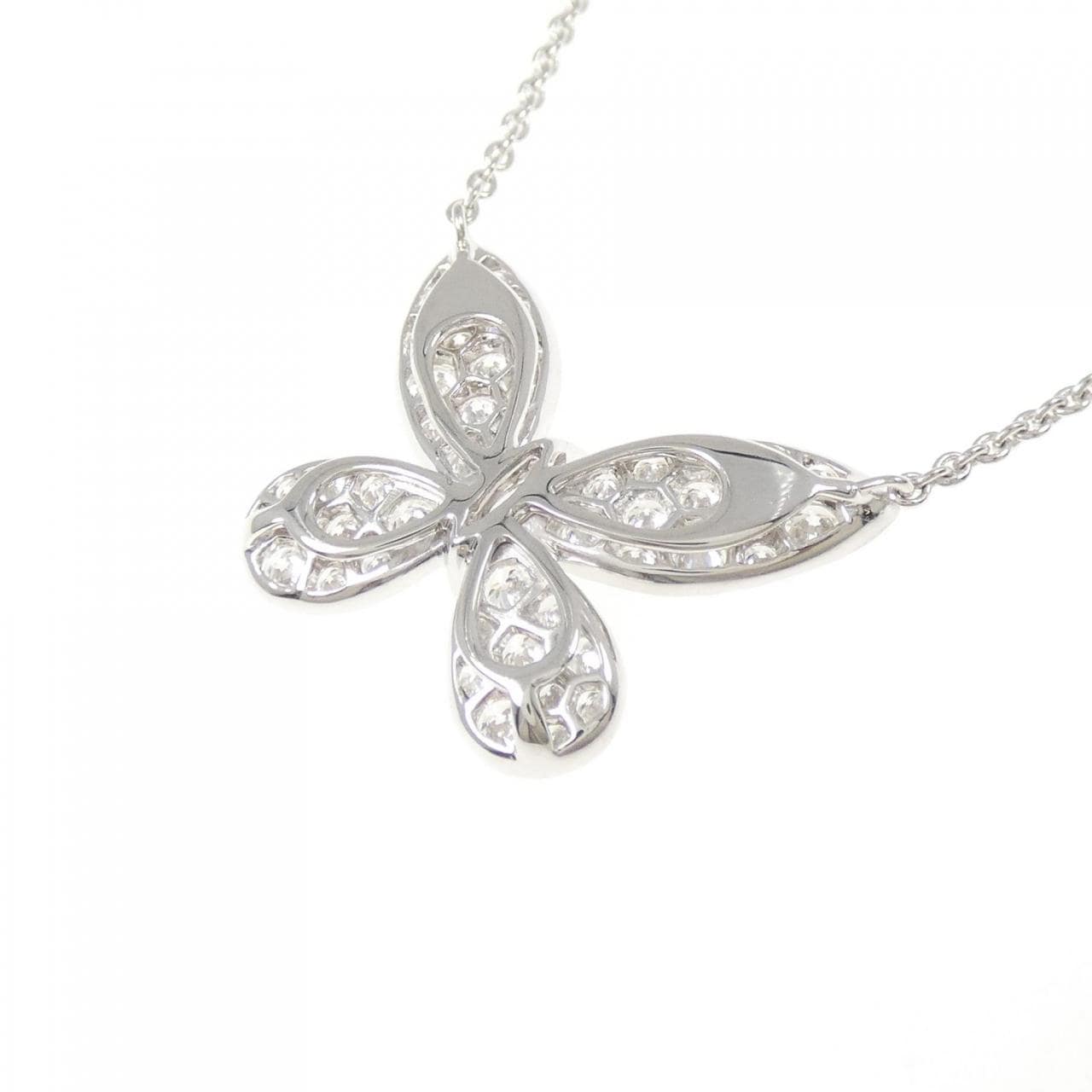 グラフ パヴェ バタフライ ネックレス