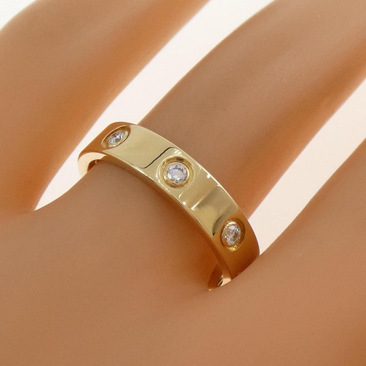 カルティエ ミニラブ フルダイヤ リング