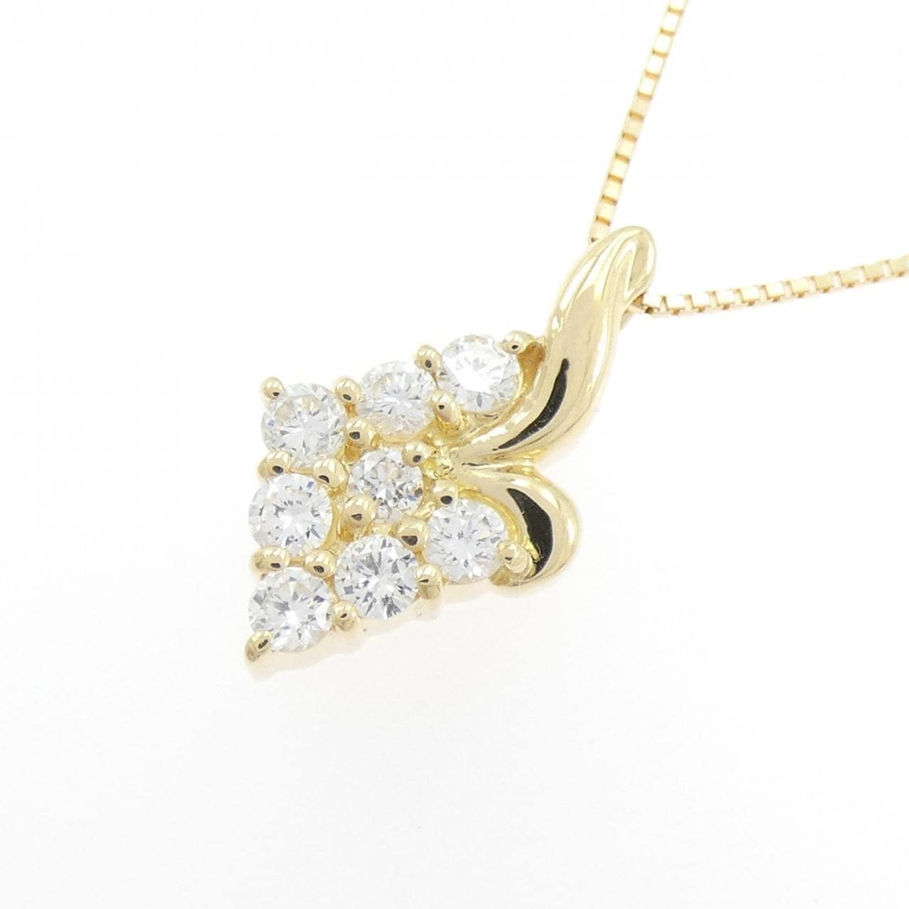K18YG ダイヤモンド ネックレス 0.52CT