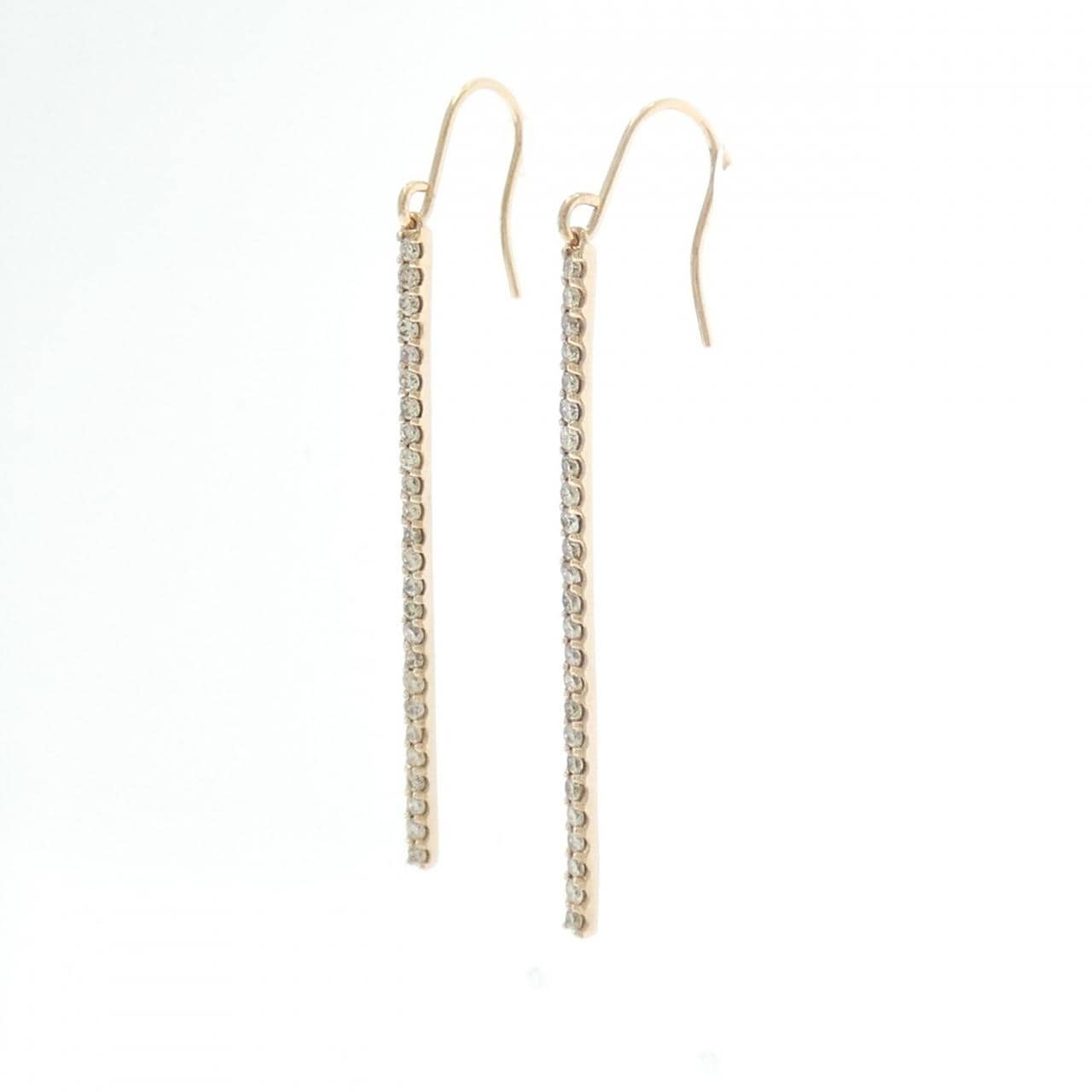 K18PG ダイヤモンド ピアス 0.50CT