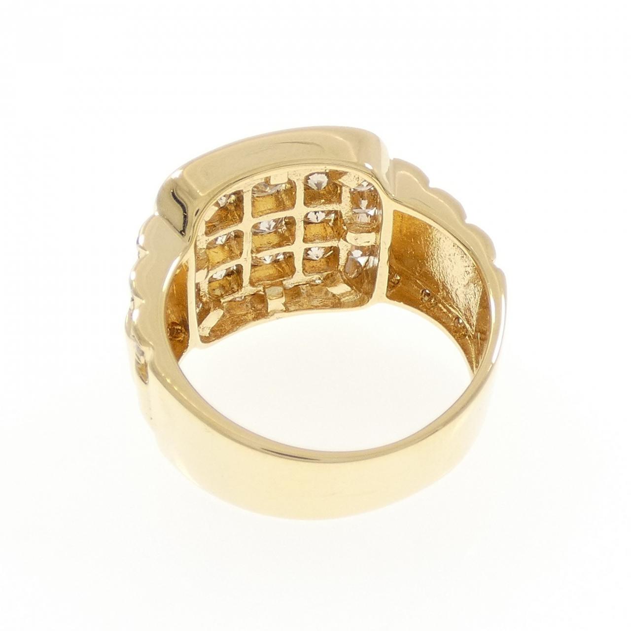 K18YG ダイヤモンド リング 2.18CT