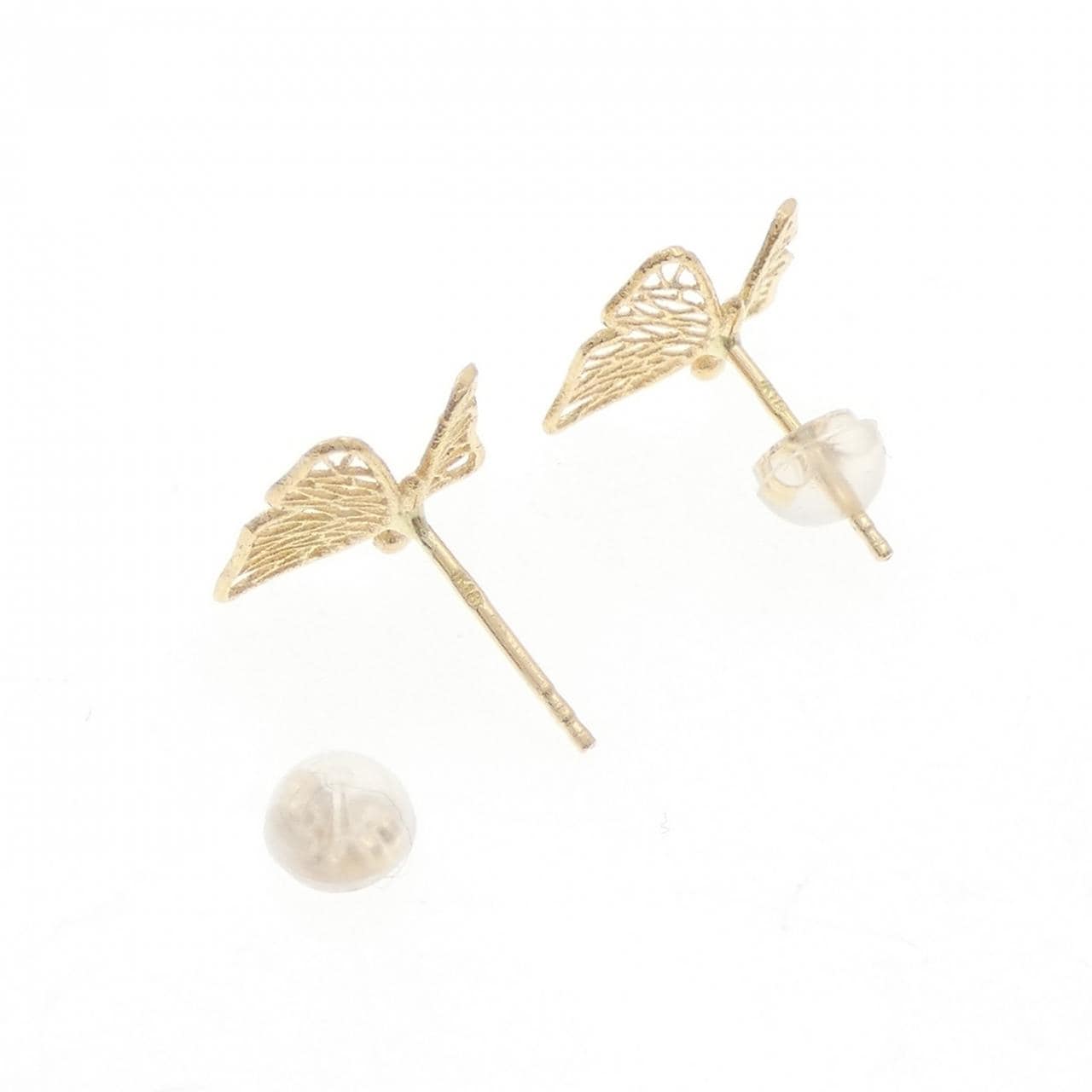 K18YG バタフライ ピアス