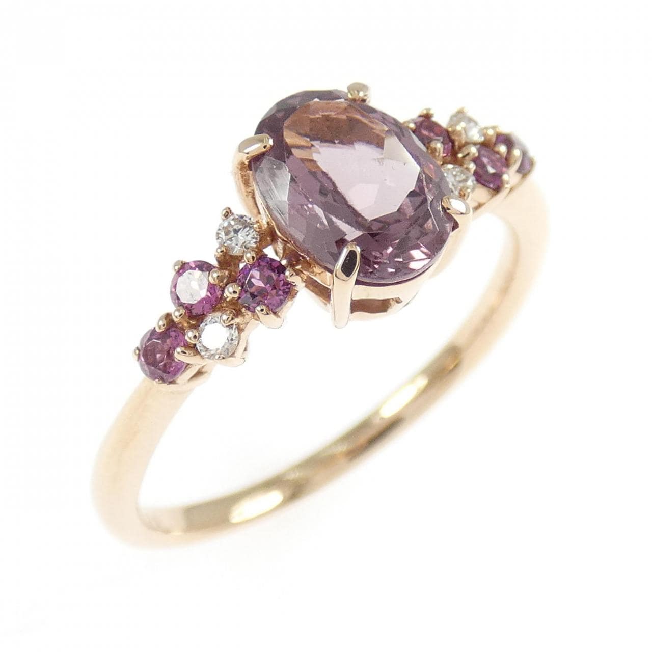 K18PG ガーネット リング 1.31CT