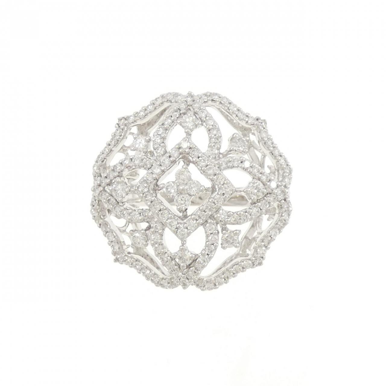 K18WG ダイヤモンド リング 1.00CT