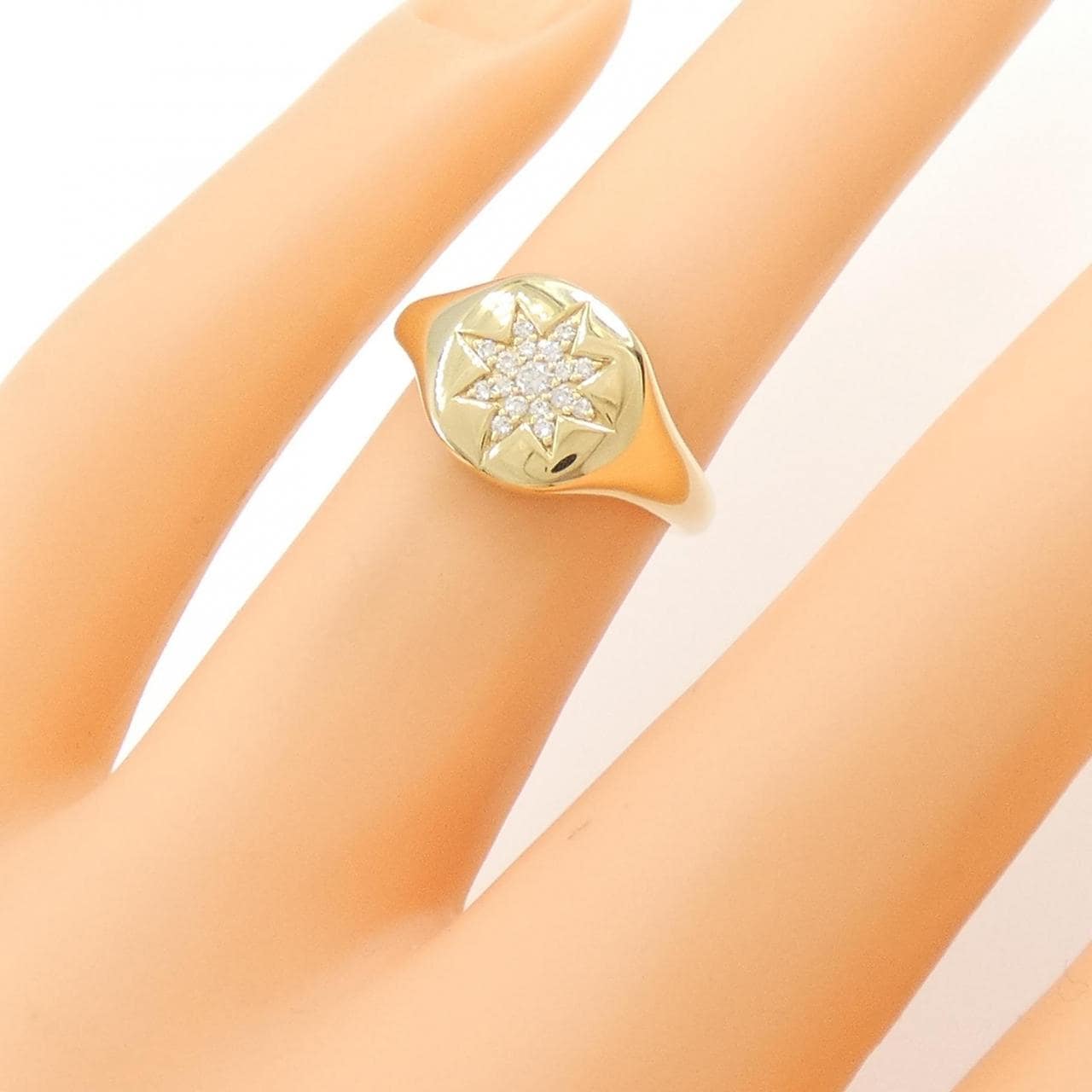 750YG ダイヤモンド リング
