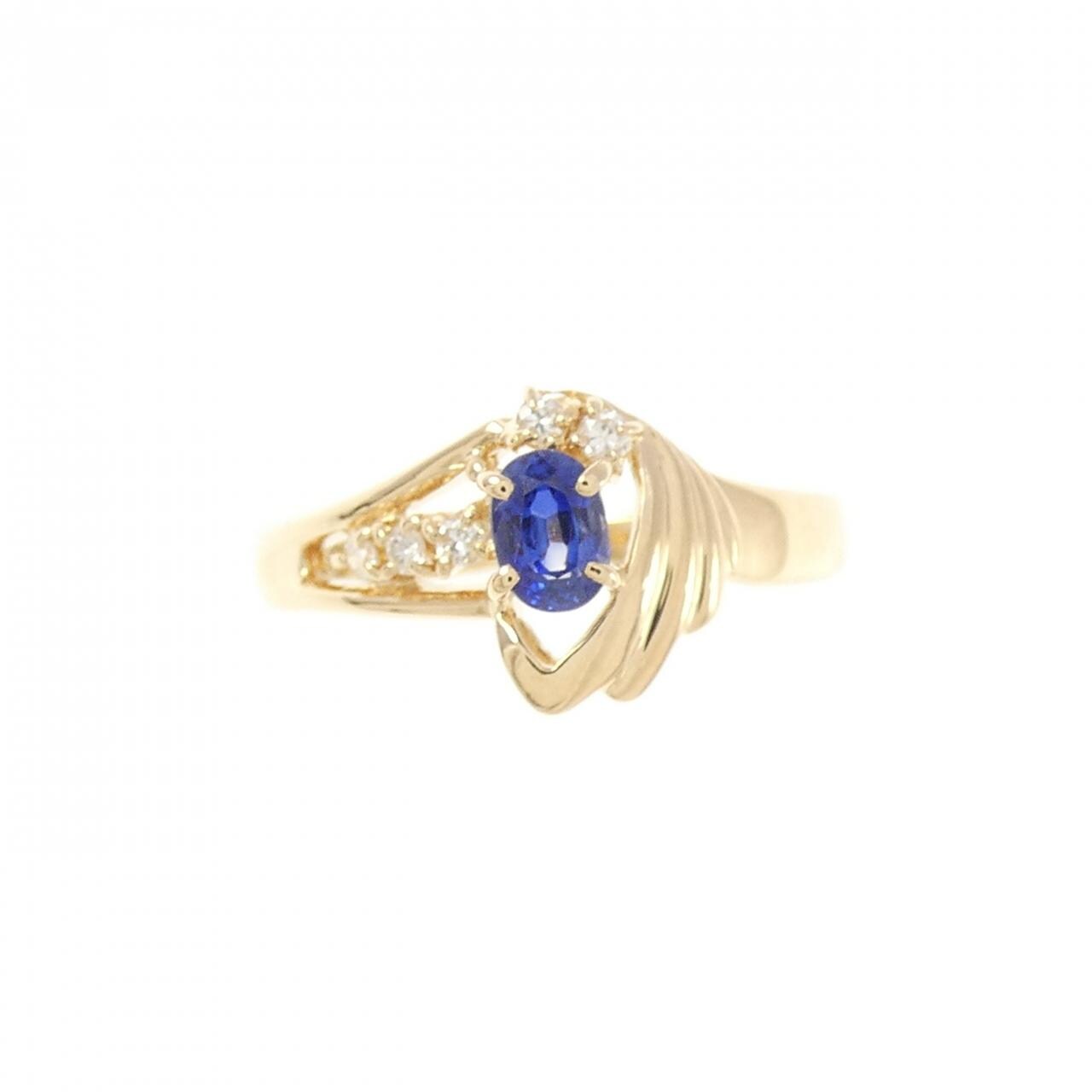 K18YG サファイヤ リング 0.25CT