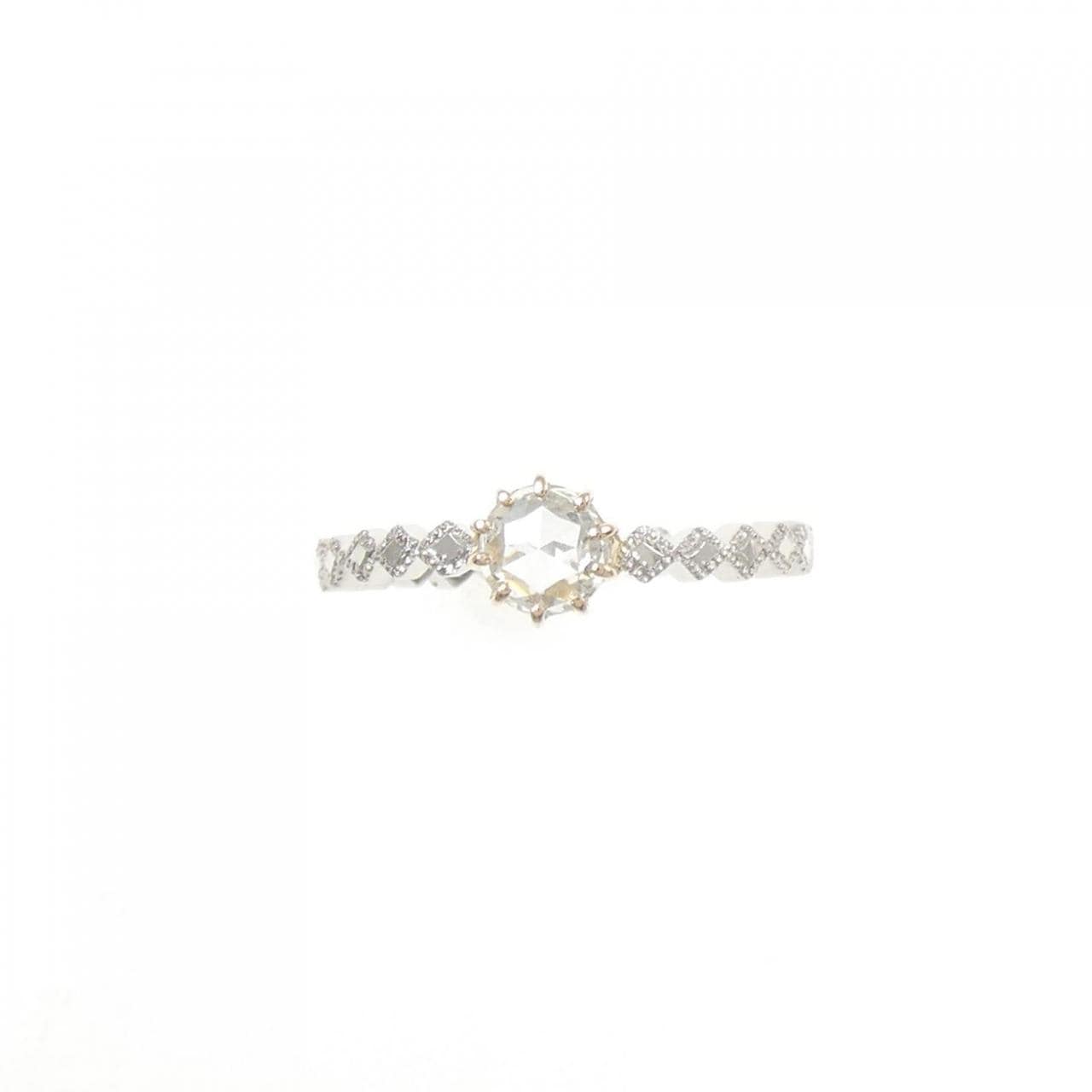 PT900/K18/K18PG ダイヤモンド リング 0.32CT