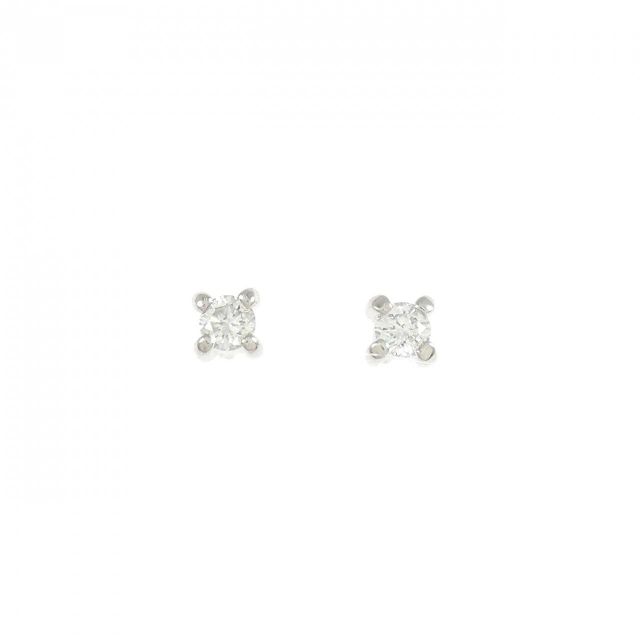 PT850/PT900 ソリティア ダイヤモンド ピアス 0.18CT
