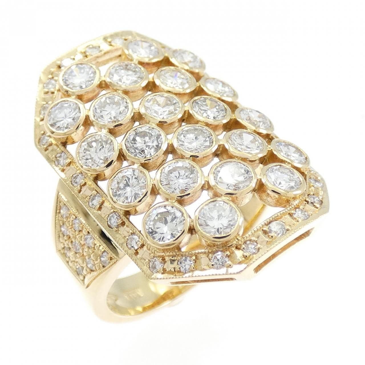 K18YG ダイヤモンド リング 2.29CT