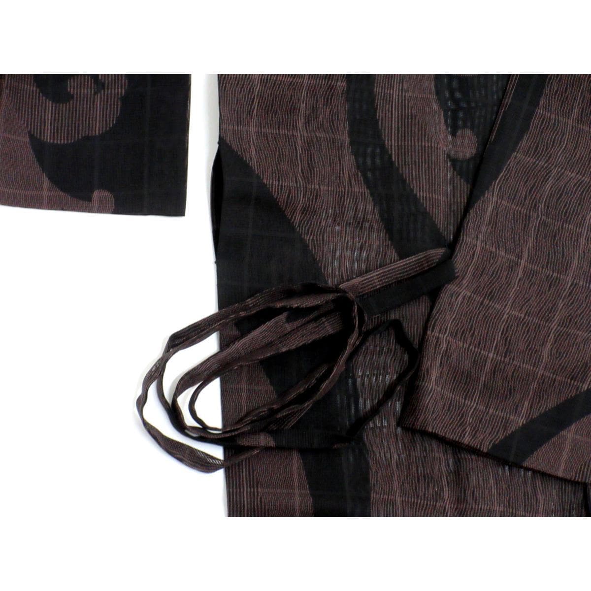 お洒落コート　単衣　紗織　セミロング　裄丈Ｓ寸