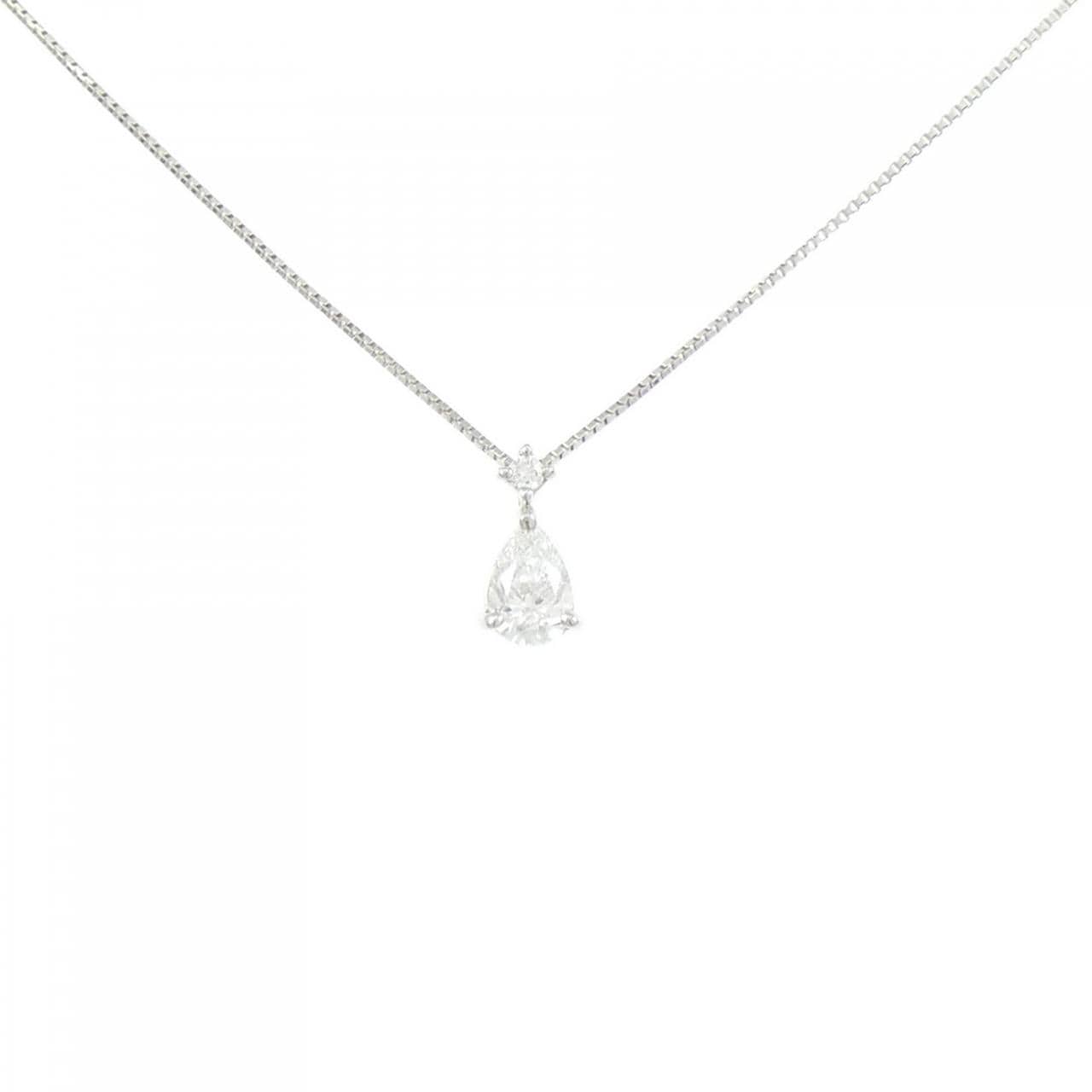 PT950/PT850 ダイヤモンド ネックレス 0.311CT D SI1 ペアシェイプ