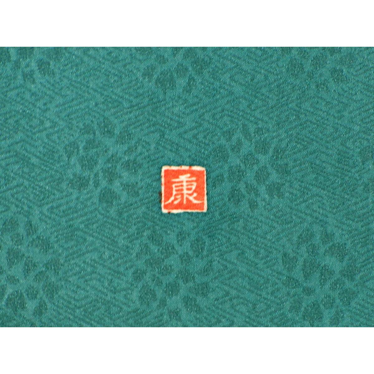 色留袖　友禅金彩加工　丸に木瓜