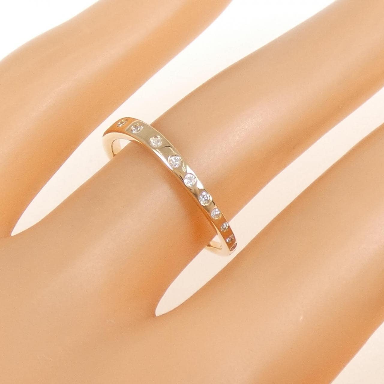 K18PG ダイヤモンド リング 0.12CT