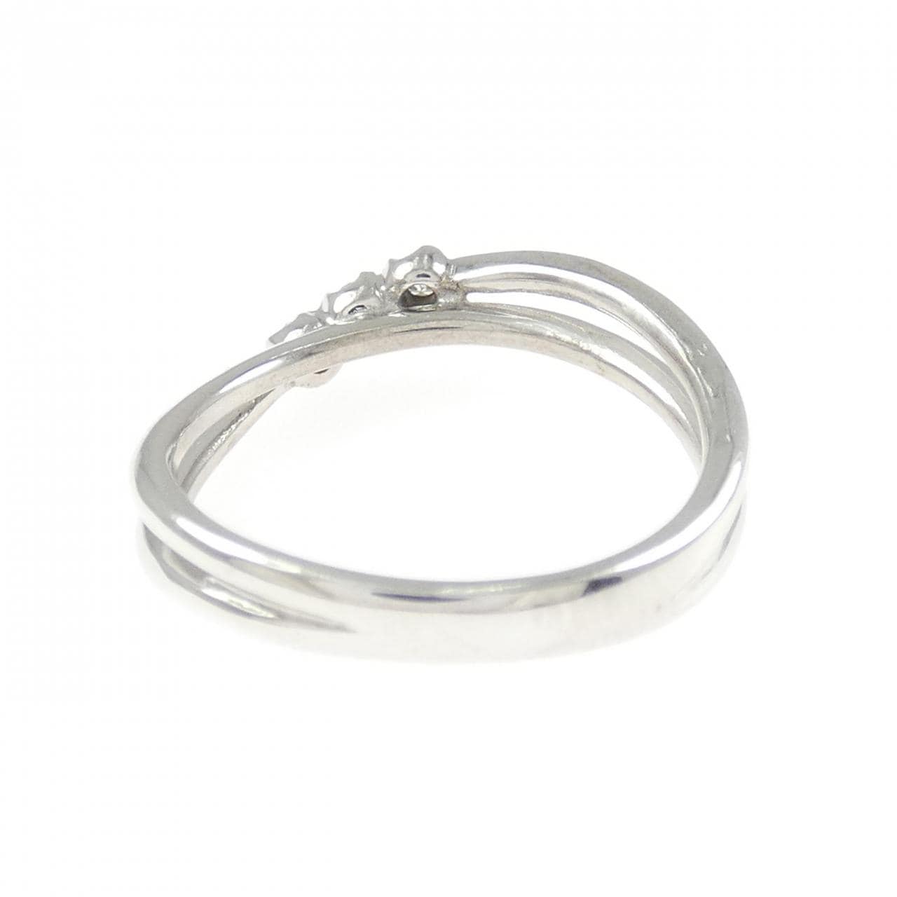K18WG ダイヤモンド リング 0.10CT