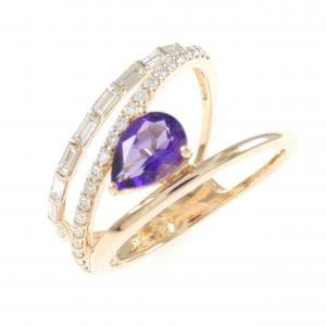 K18PG アメジスト リング 0.54CT