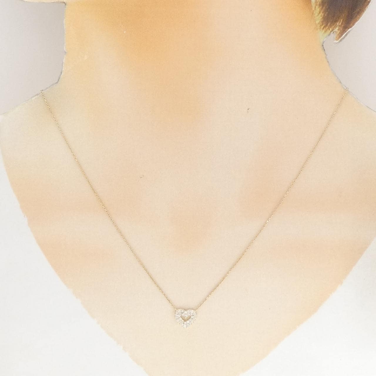 ジュピター ハート ダイヤモンド ネックレス 0.15CT