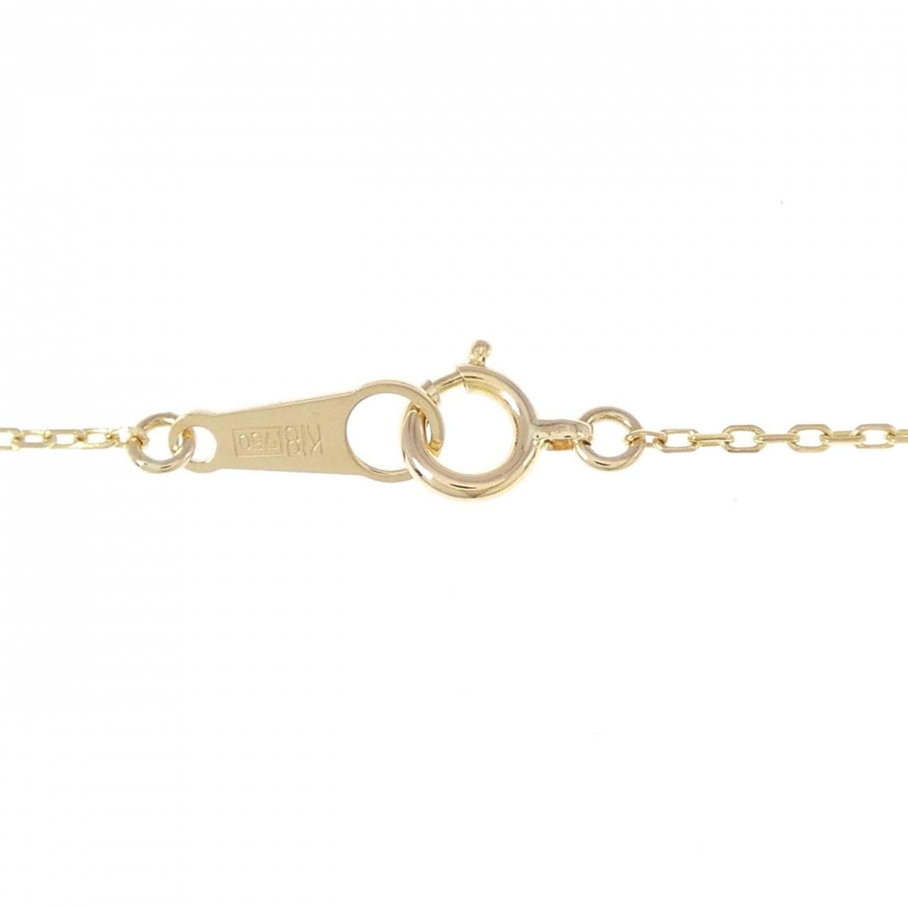 K18YG ソリティア ダイヤモンド ネックレス 0.24CT