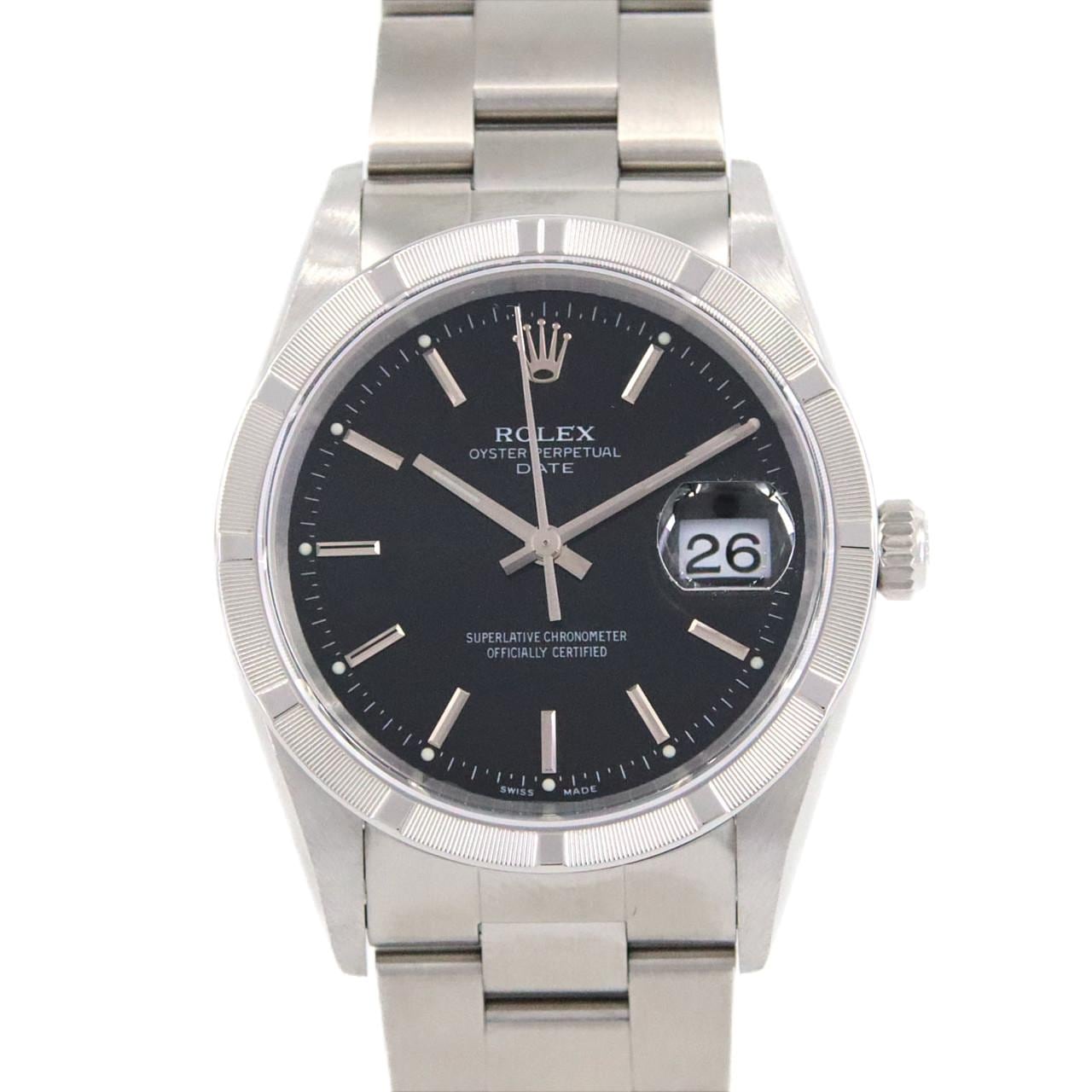 ロレックス オイスターパーペチュアルデイト 15210 SS 自動巻 A番