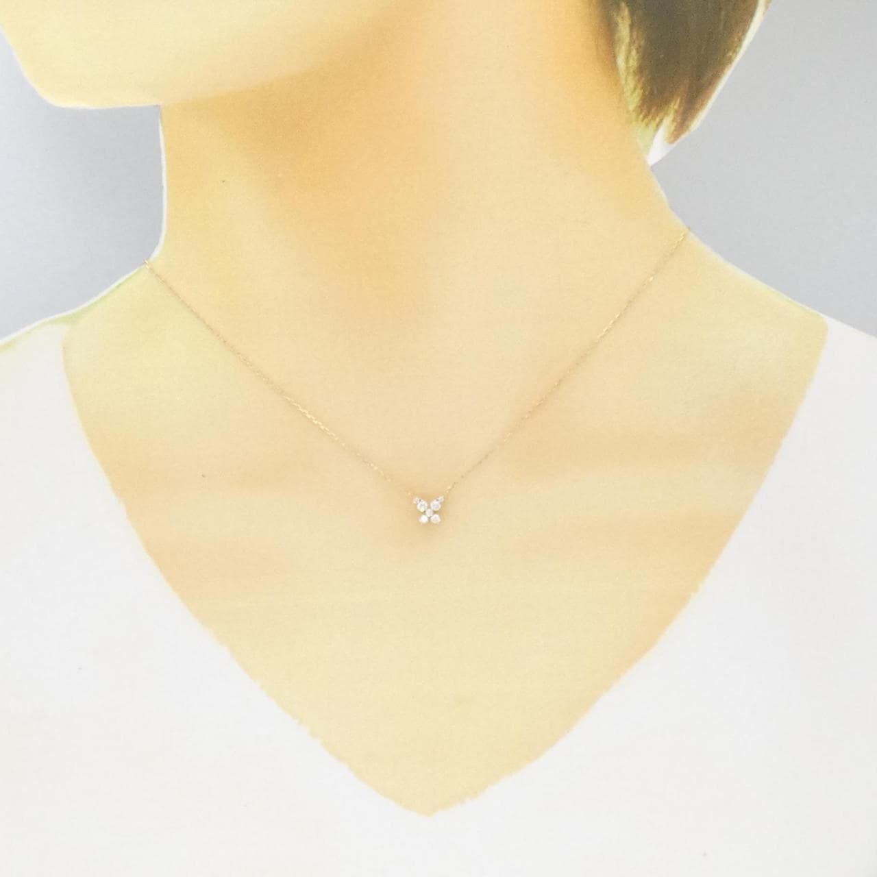 セイレーン アズーロ　ネックレス（ダイヤモンド）K18WG