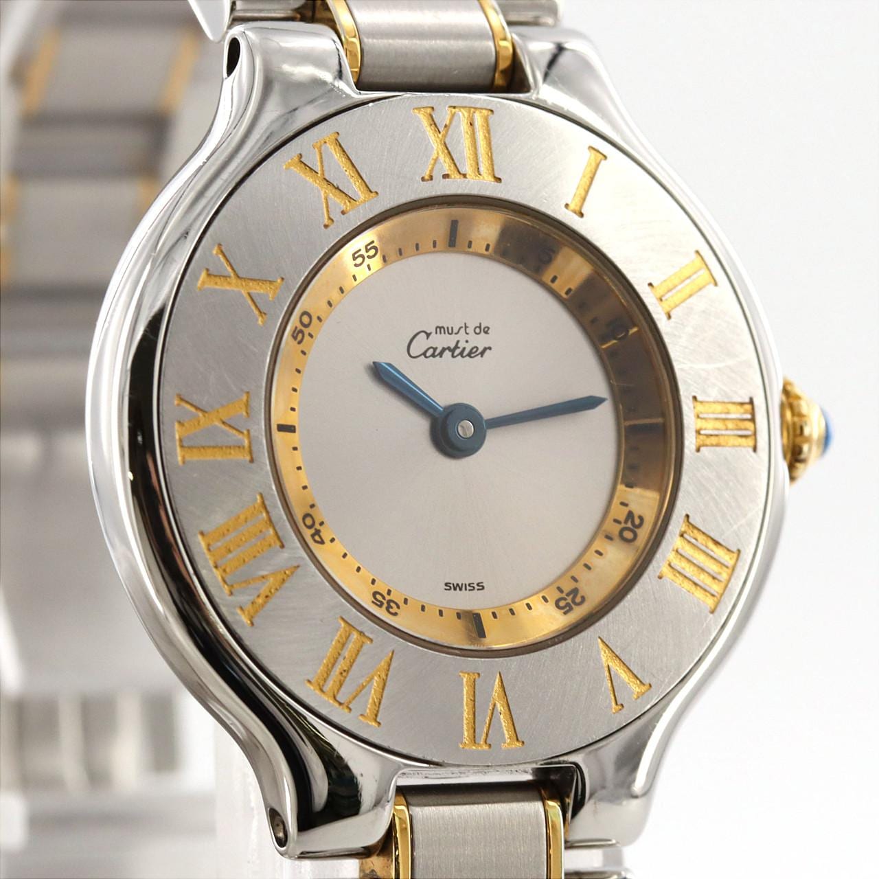 Cartier Must 21SM Combi W10073R6 SSxYG石英