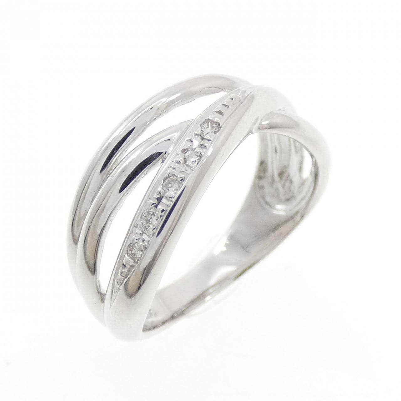 K10WG ダイヤモンド リング 0.03CT