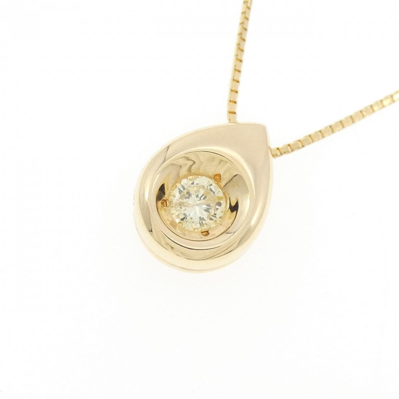 K18YG ダイヤモンド ネックレス 0.20CT