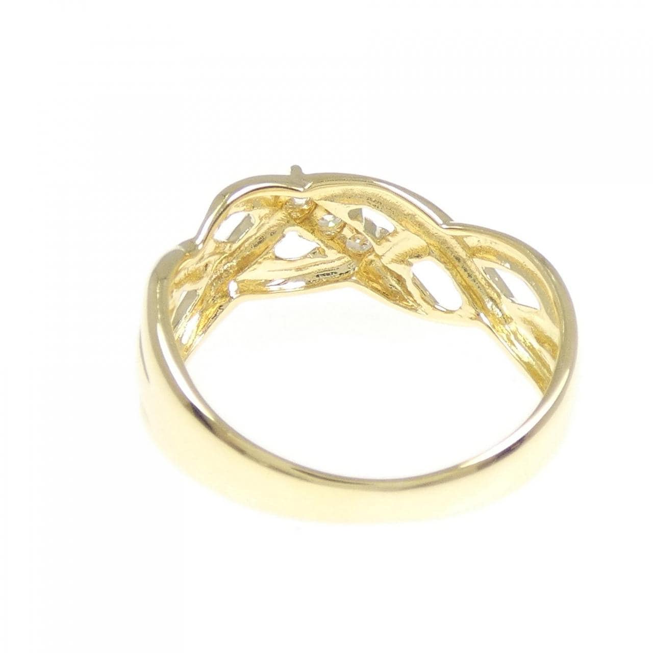 K18YG ダイヤモンド リング 0.09CT