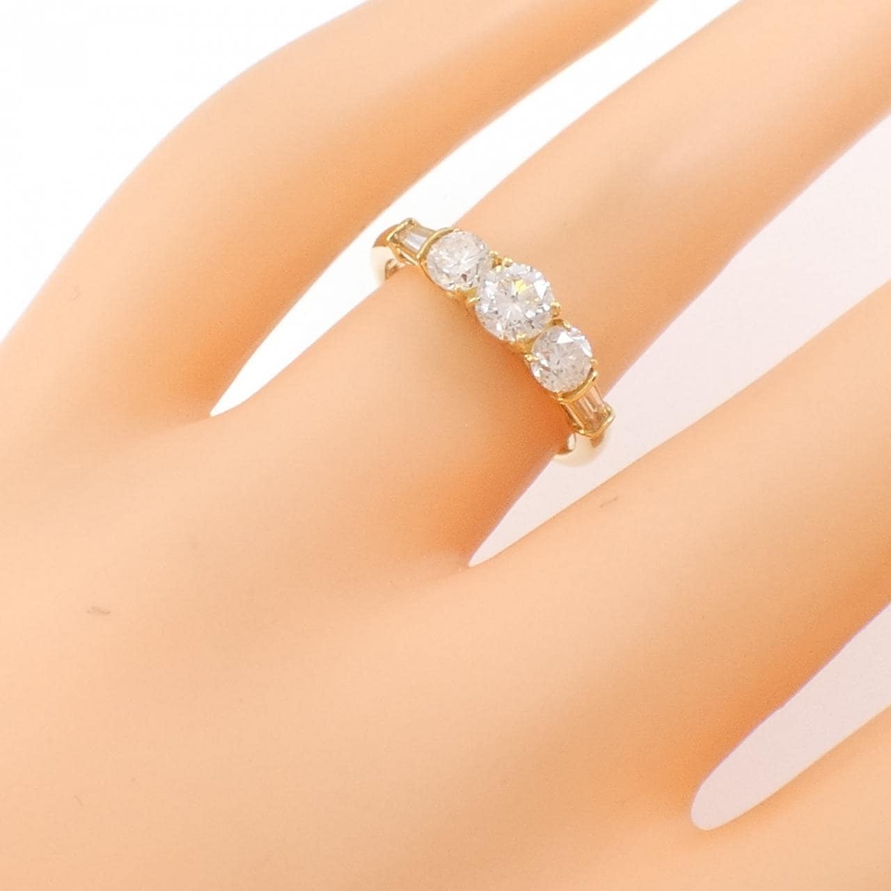 K18YG ダイヤモンド リング 1.08CT