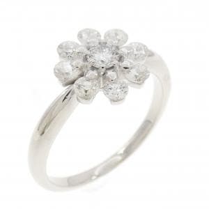 PT900 フラワー ダイヤモンド リング 0.73CT
