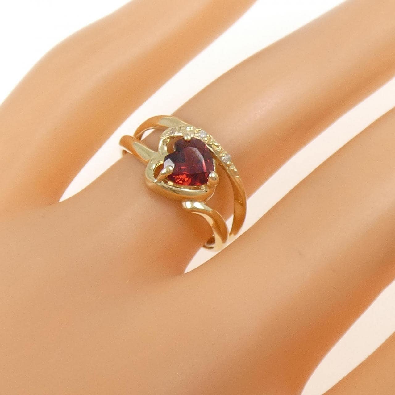 K10YG石榴石戒指