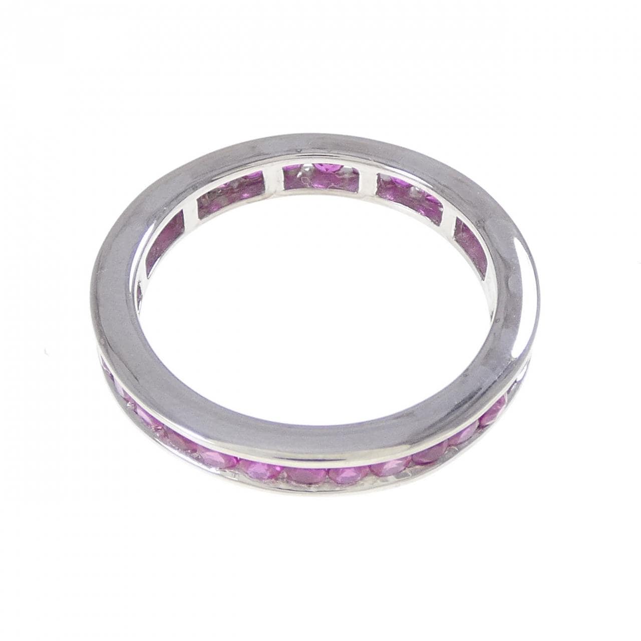 K18WG Full Eternity Ruby Ring 1.00CT