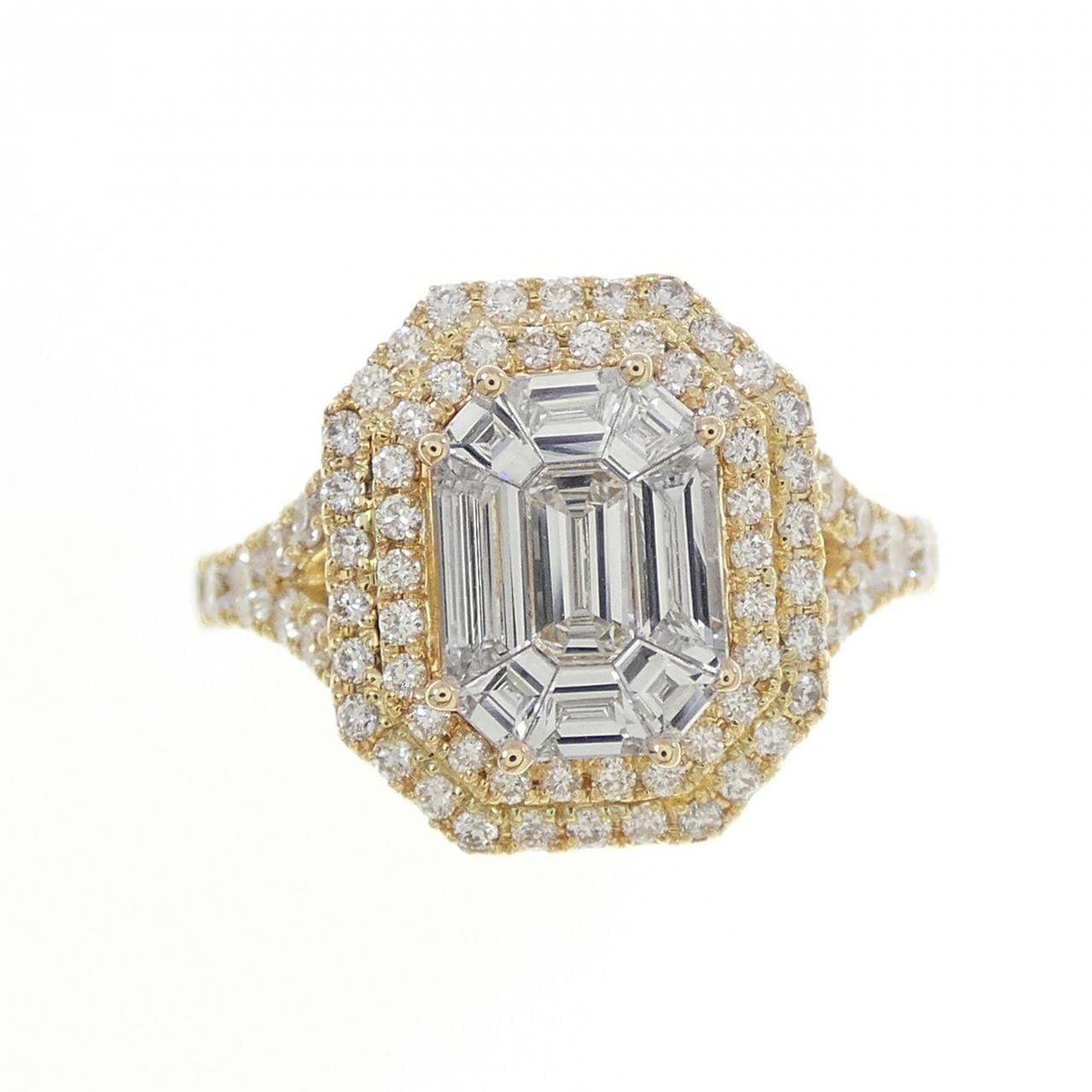 K18YG ダイヤモンド リング 0.67CT