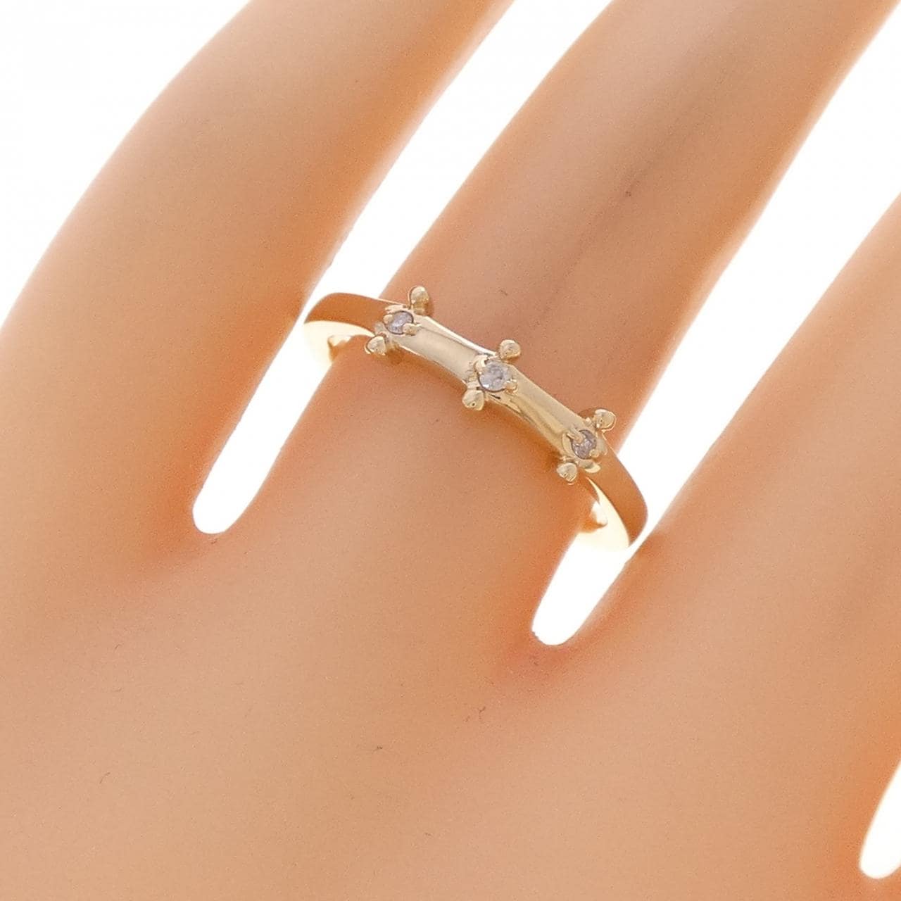 アガット ダイヤモンド リング 0.03CT