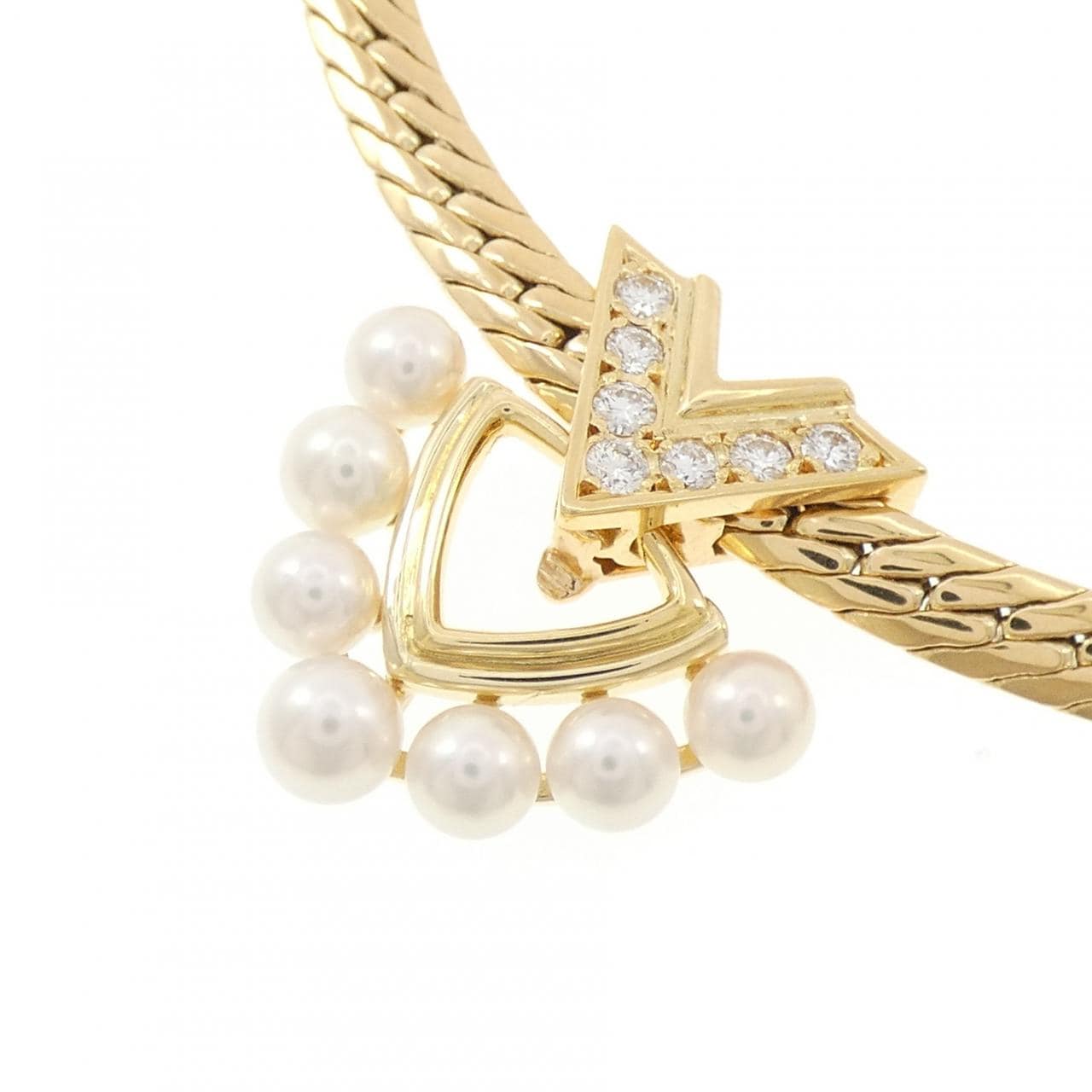 ミキモト カラーストーン ネックレス