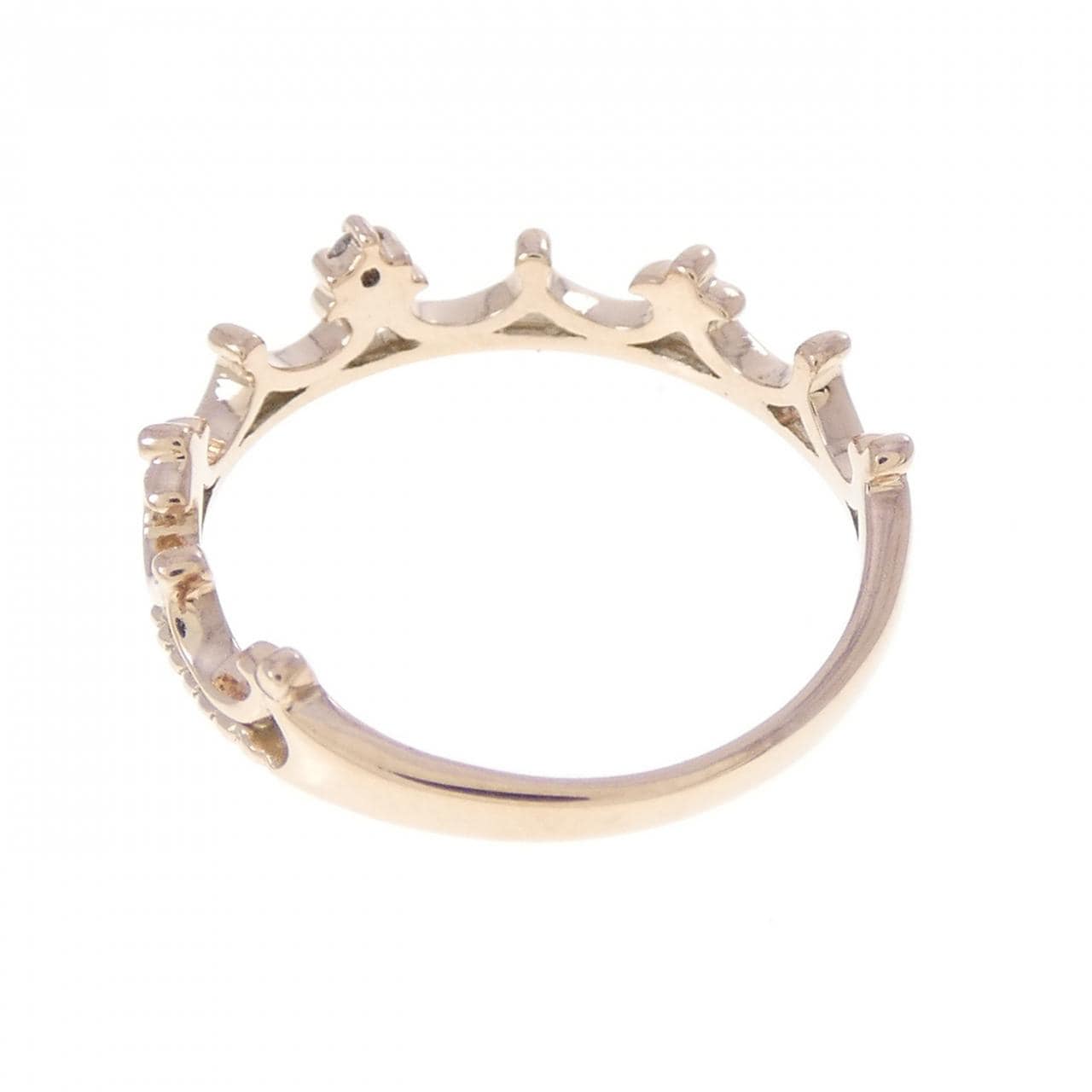 K10PG ティアラ ダイヤモンド ピンキーリング