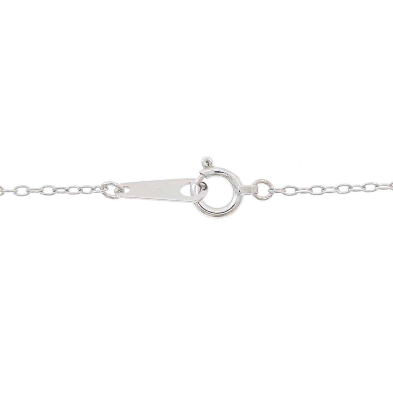 K18WG ホースシュー ダイヤモンド ネックレス 0.20CT