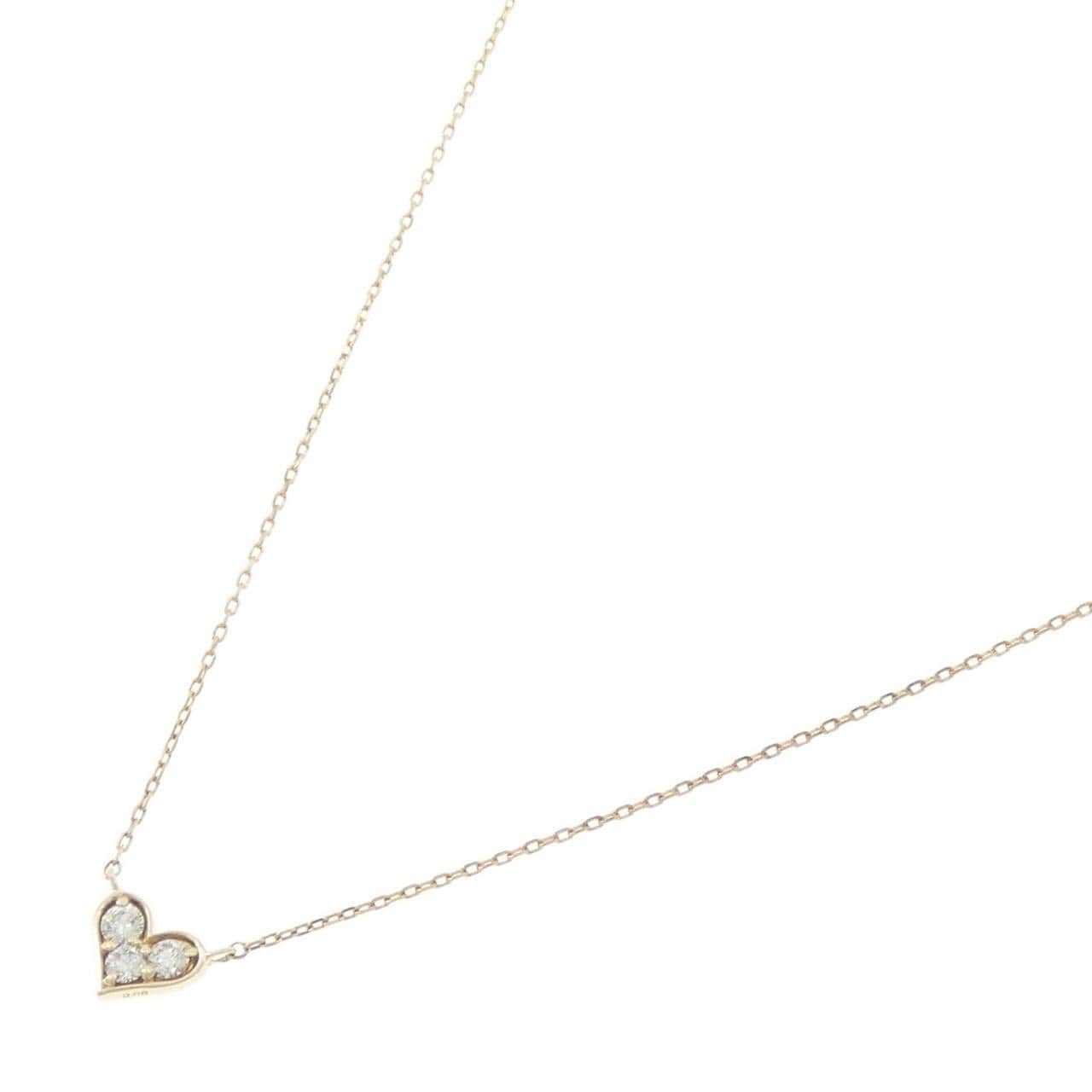 ポンテヴェキオ ハート ダイヤモンド ネックレス 0.08CT