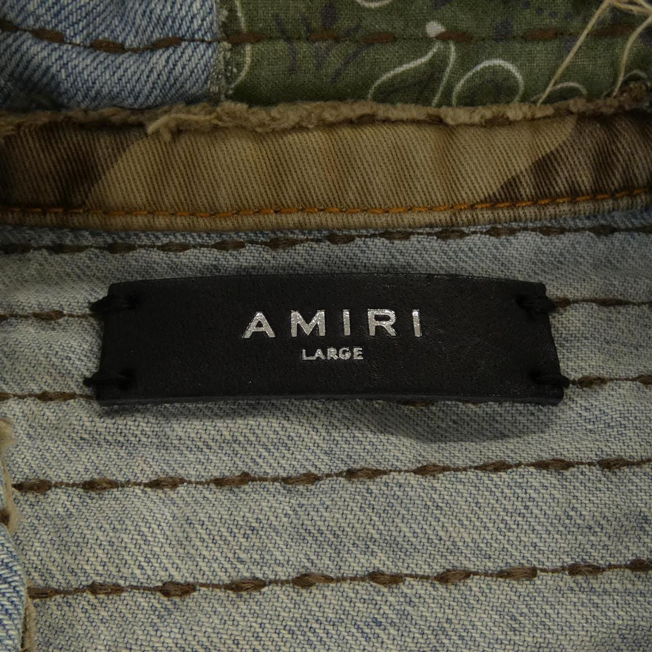 アミリ AMIRI CamoBoroRepairTruckerJack デニムジャケット
