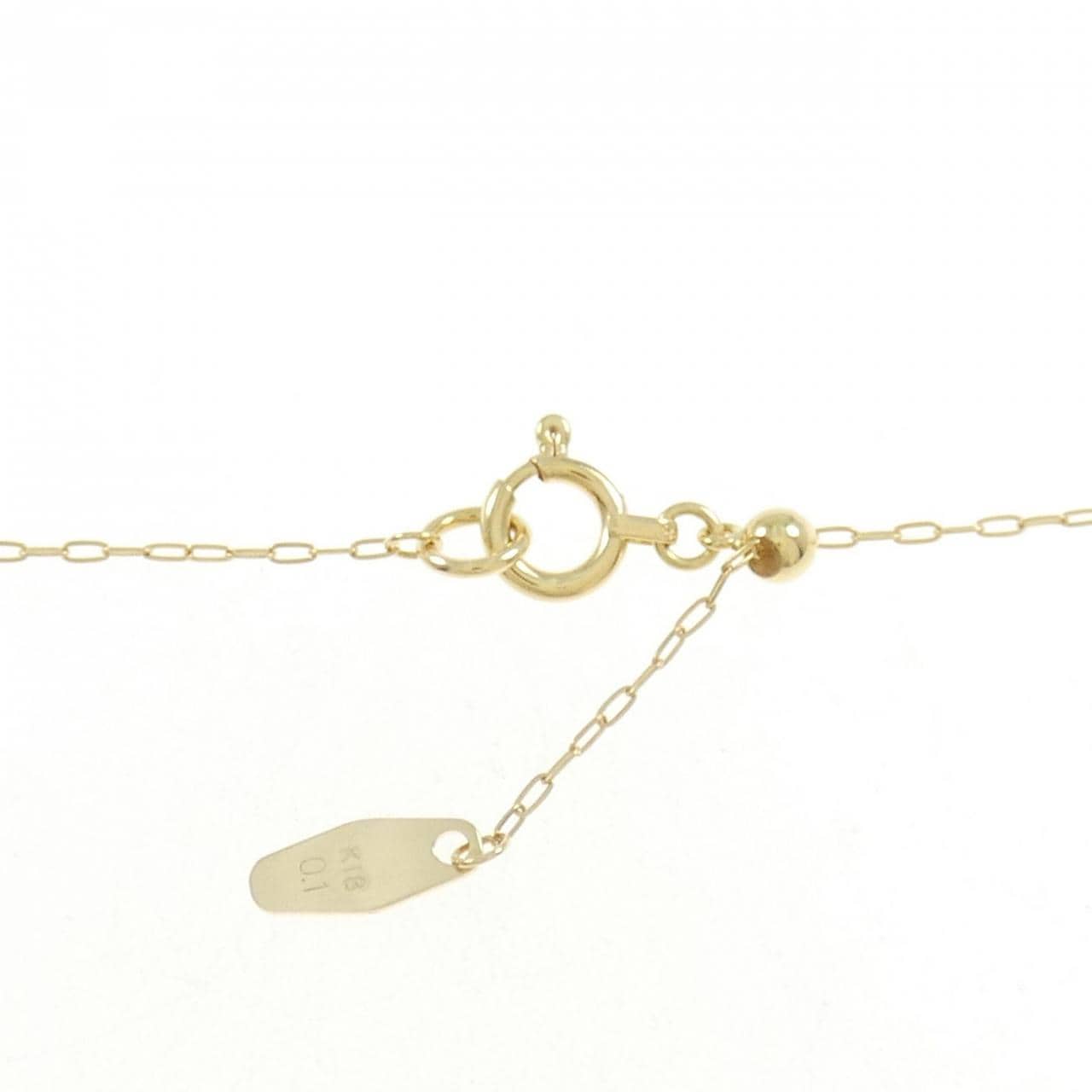アガット ダイヤモンド ネックレス 0.1CT