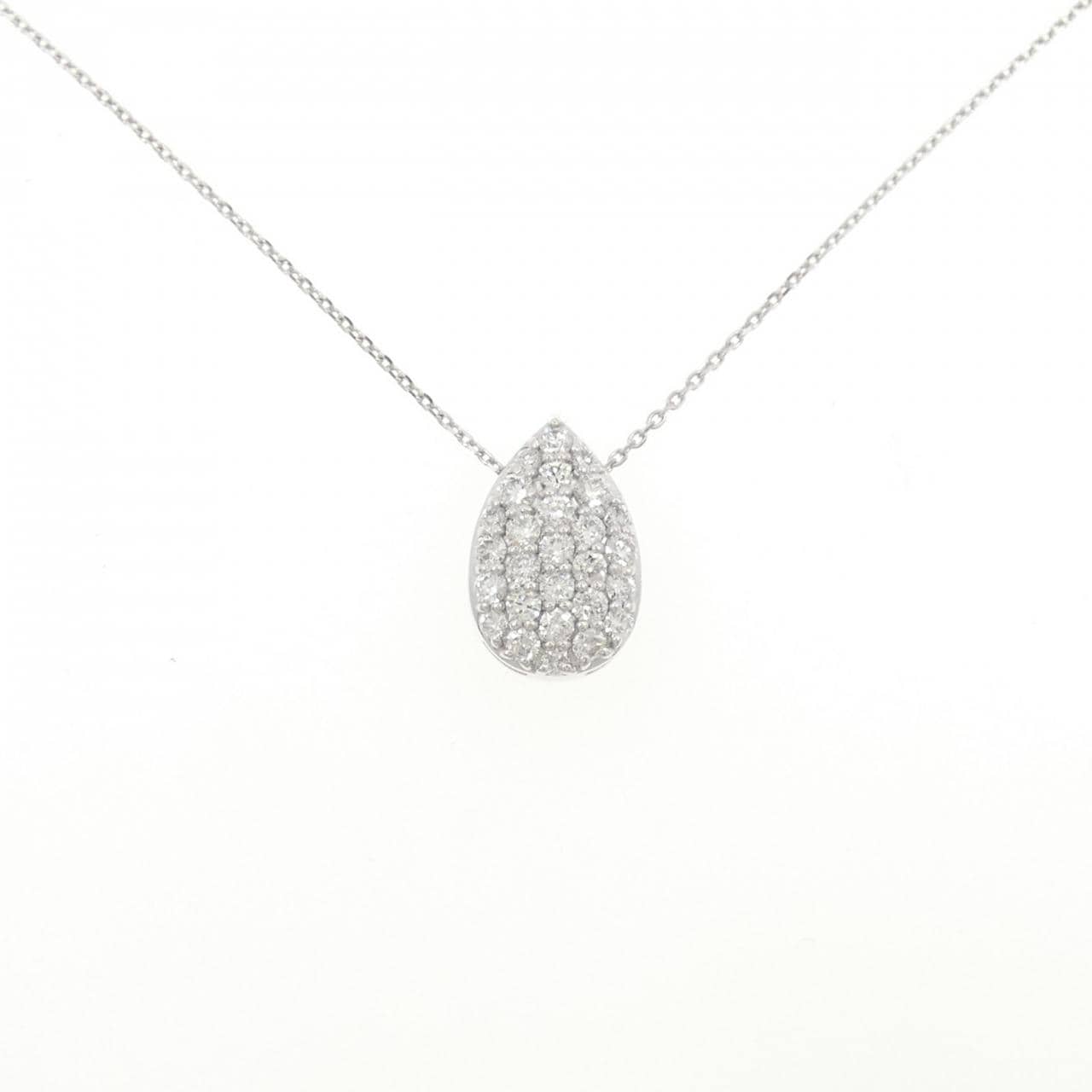 K18WG ダイヤモンド ネックレス 0.50CT