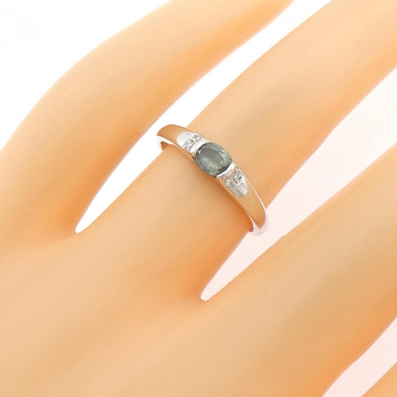 K18WG アレキサンドライト リング 0.25CT