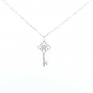 K10WG キー ダイヤモンド ネックレス 0.02CT